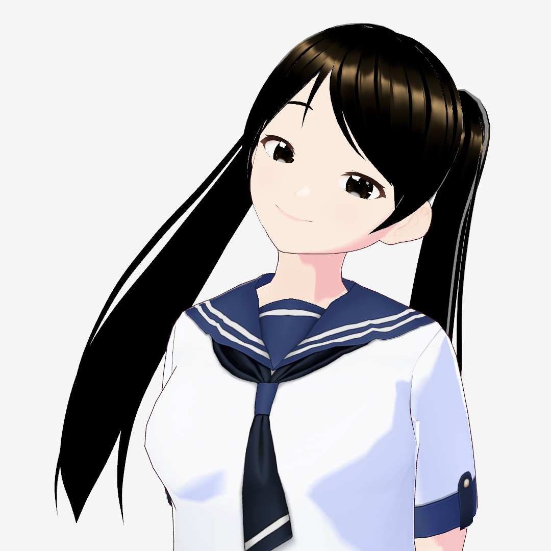 [3D Model] [Manga] Cartoon Female 02