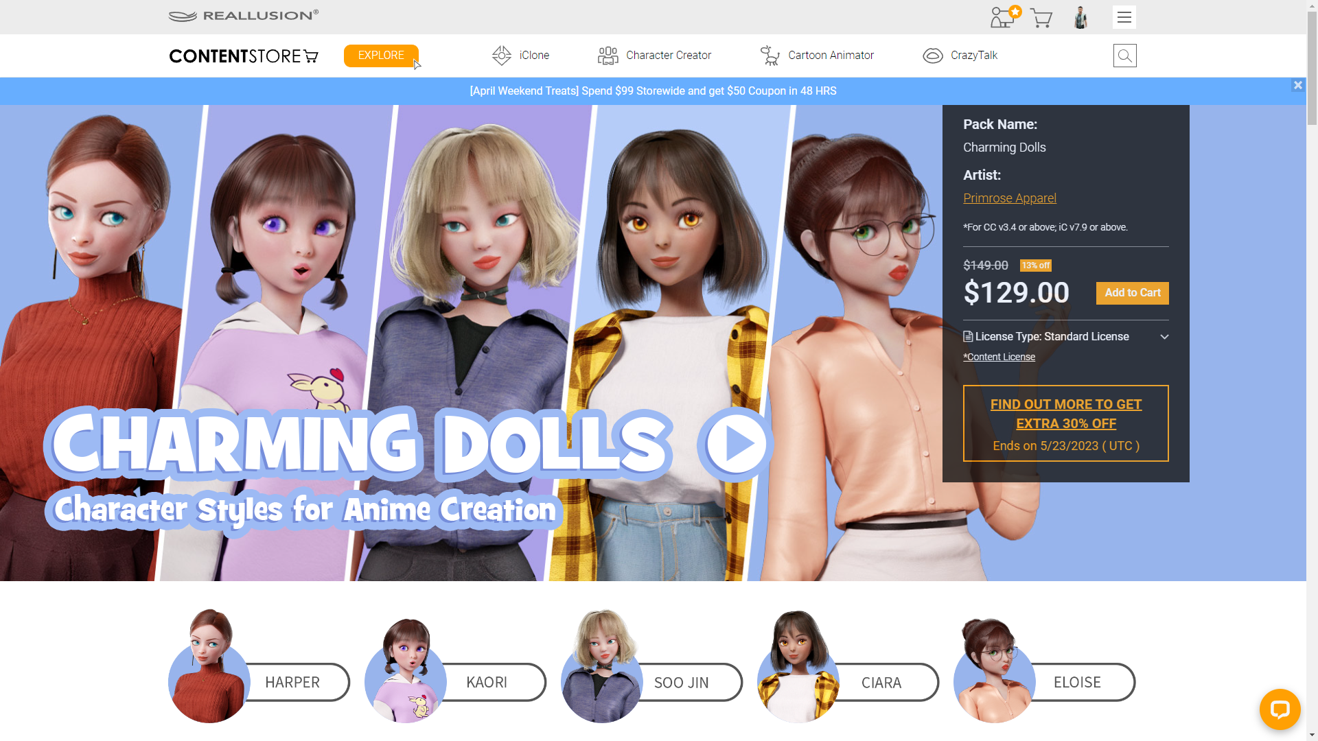 [3D Model] [CC4] Charming Dolls