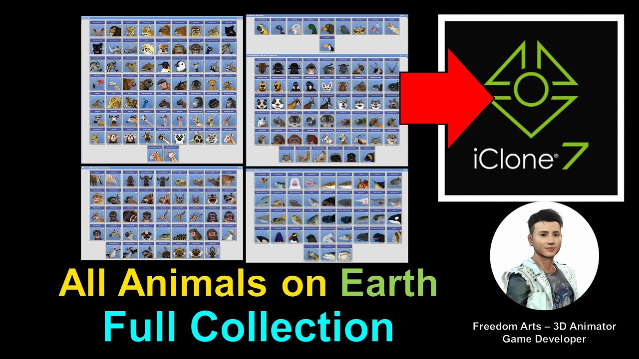 All Animals on Earth FULL COLLECTION – iClone 7.9 Tutorial – 3D Models resource