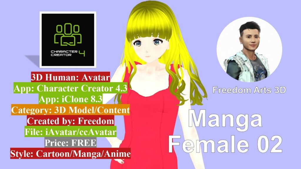 CC4 Manga Female 02 - Character Creator 4 with Manga Anime Shader ...