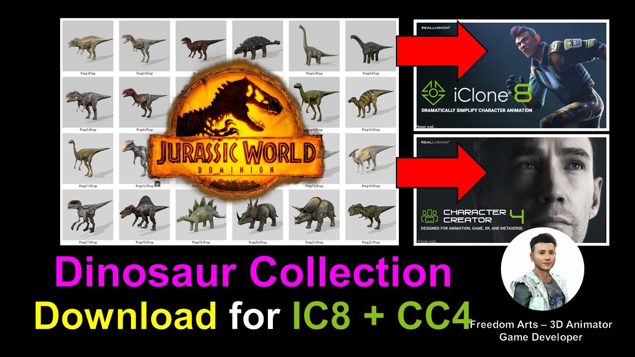 Dinosaur Collection for iClone 8 and Character Creator 4