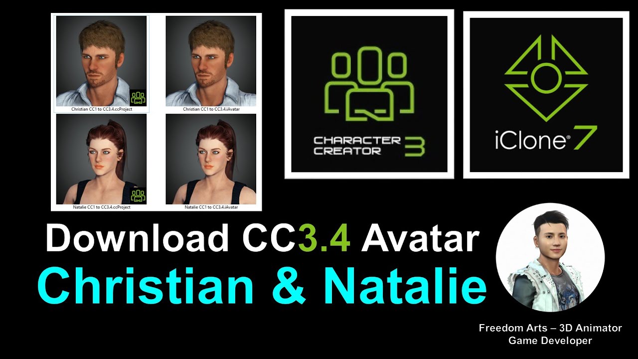 Download Christian and Natalie CC3.4 – Character Creator 3.4 Sharing