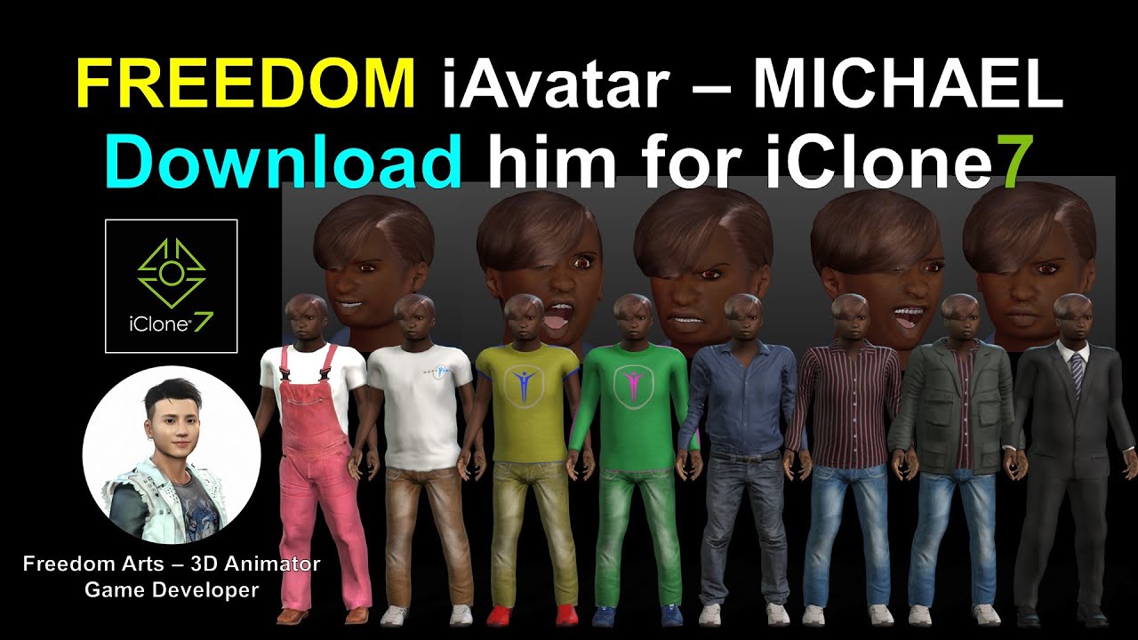 FREEDOM iAvatar Pack – Michael, for iClone 7
