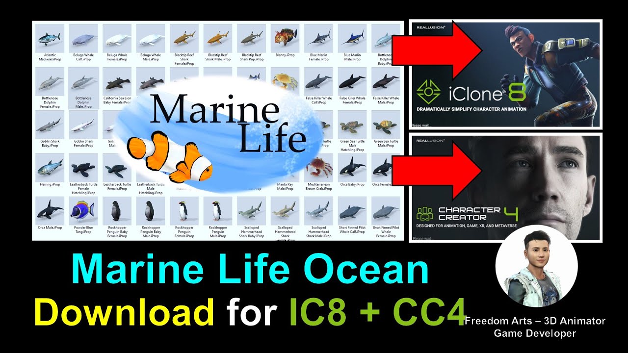Marine Animals Pack 01 for iClone 8 and Character Creator 4
