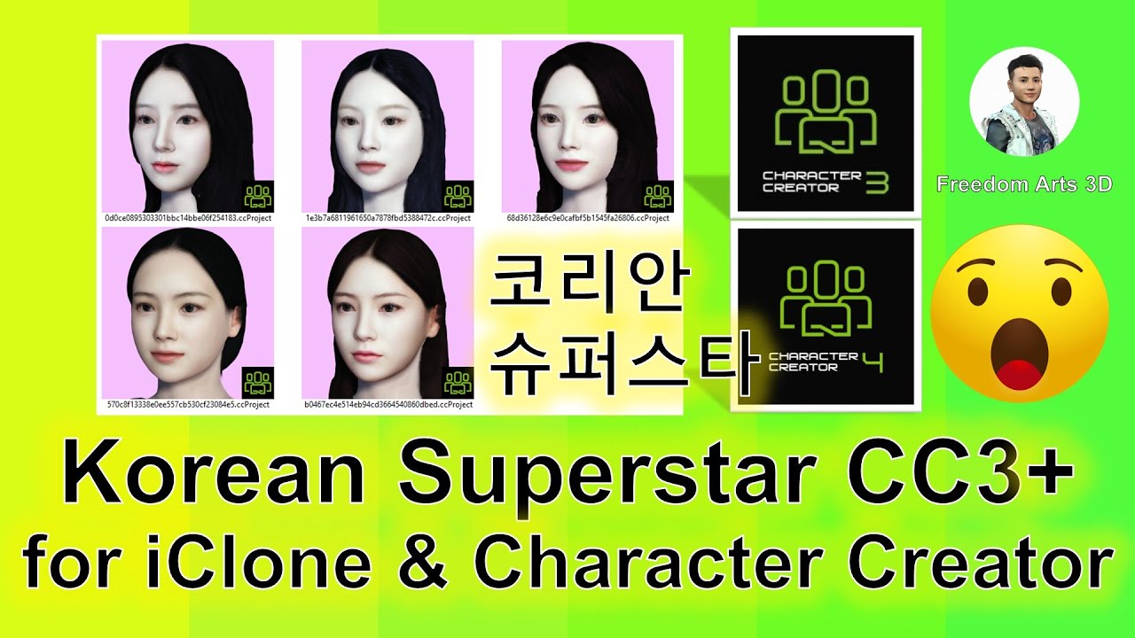 Korean Superstar Female – CC3 – Character Creator 3 & 4 Project